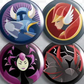 Shovel Knight Button Set