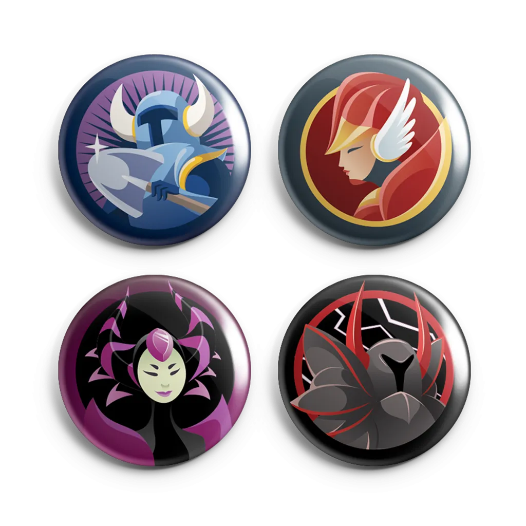 Shovel Knight Button Set