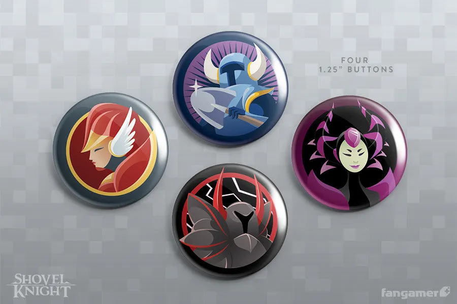 Shovel Knight Button Set