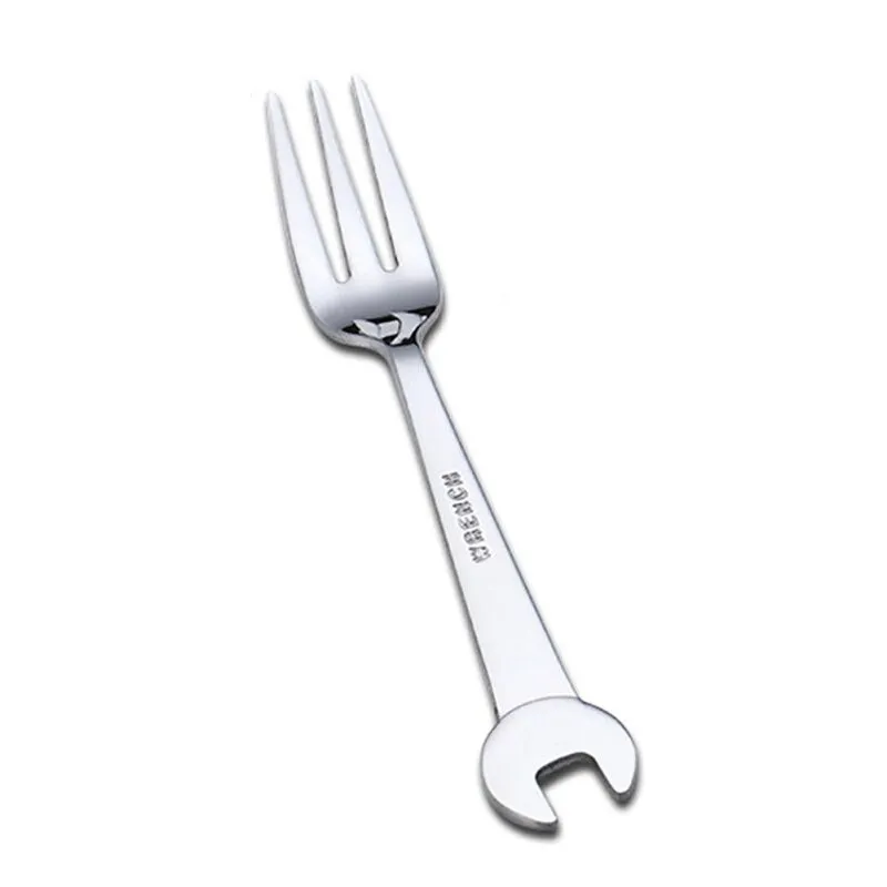 Shovel Wrench Shaped Dessert Forks Teaspoon Kitchen Teaspoon