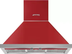 Smeg KPF30URD 30-inch Portofino Aesthetic Wall Mount Range Hood