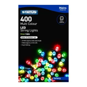 Status Varberg 400 Multi Coloured LED Indoor/Outdoor String Lights - HY743