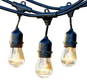 String Patio Lights 30 ft. - 10 Sockets - Commercial Grade