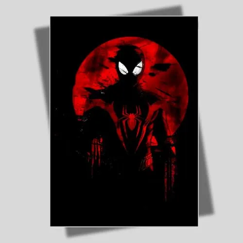 Super Hero Wall Sticker, Decorative for Living Room, Bedroom, Office, Hall, Kids Room Comics Posters for Wall Framed Wallpaper for Living Room, Bedroom, Kids, Desk Decor (16.7 Inch X 11.9 Inch)