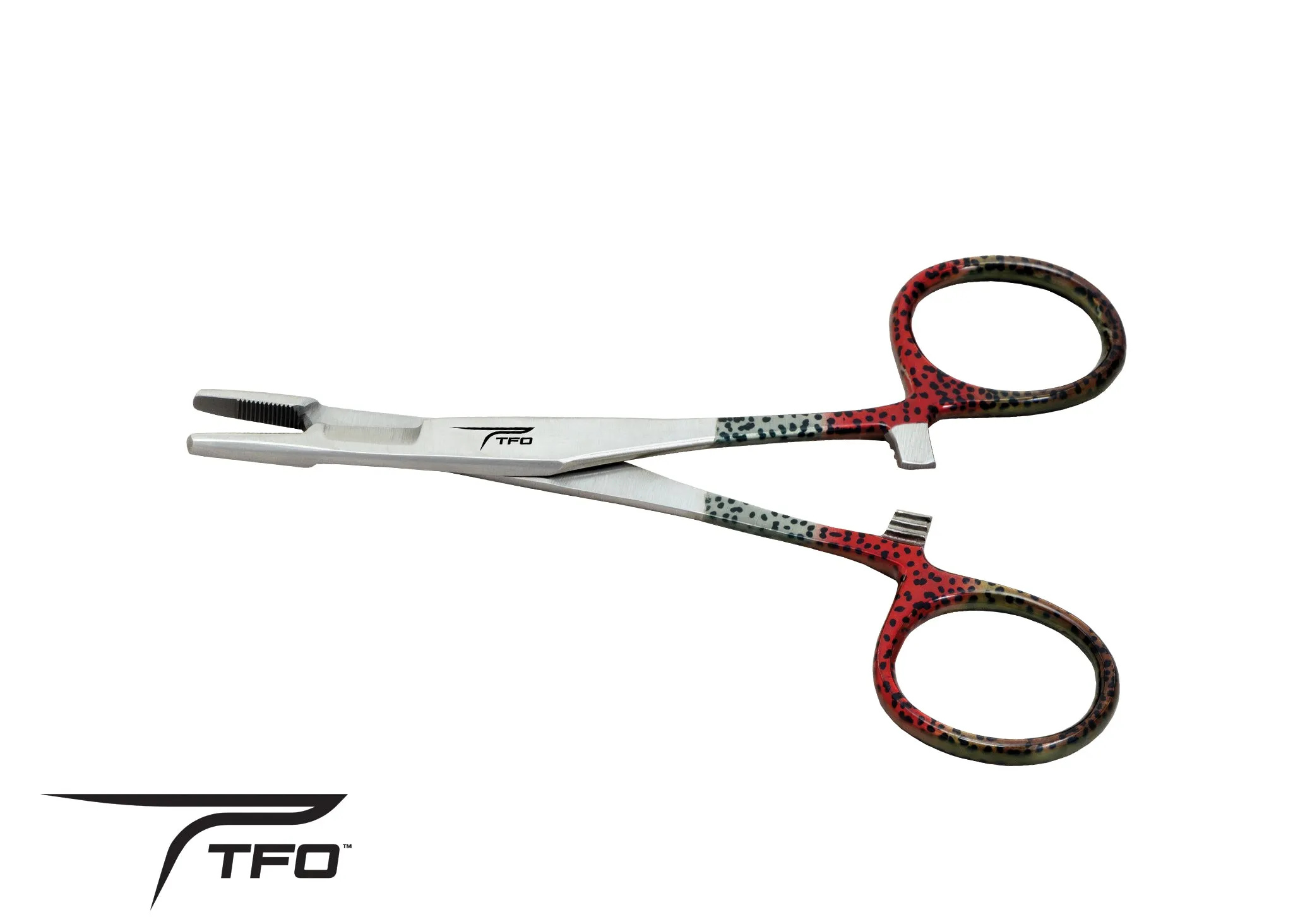 TFO Scissor Clamp Fish Print Handles