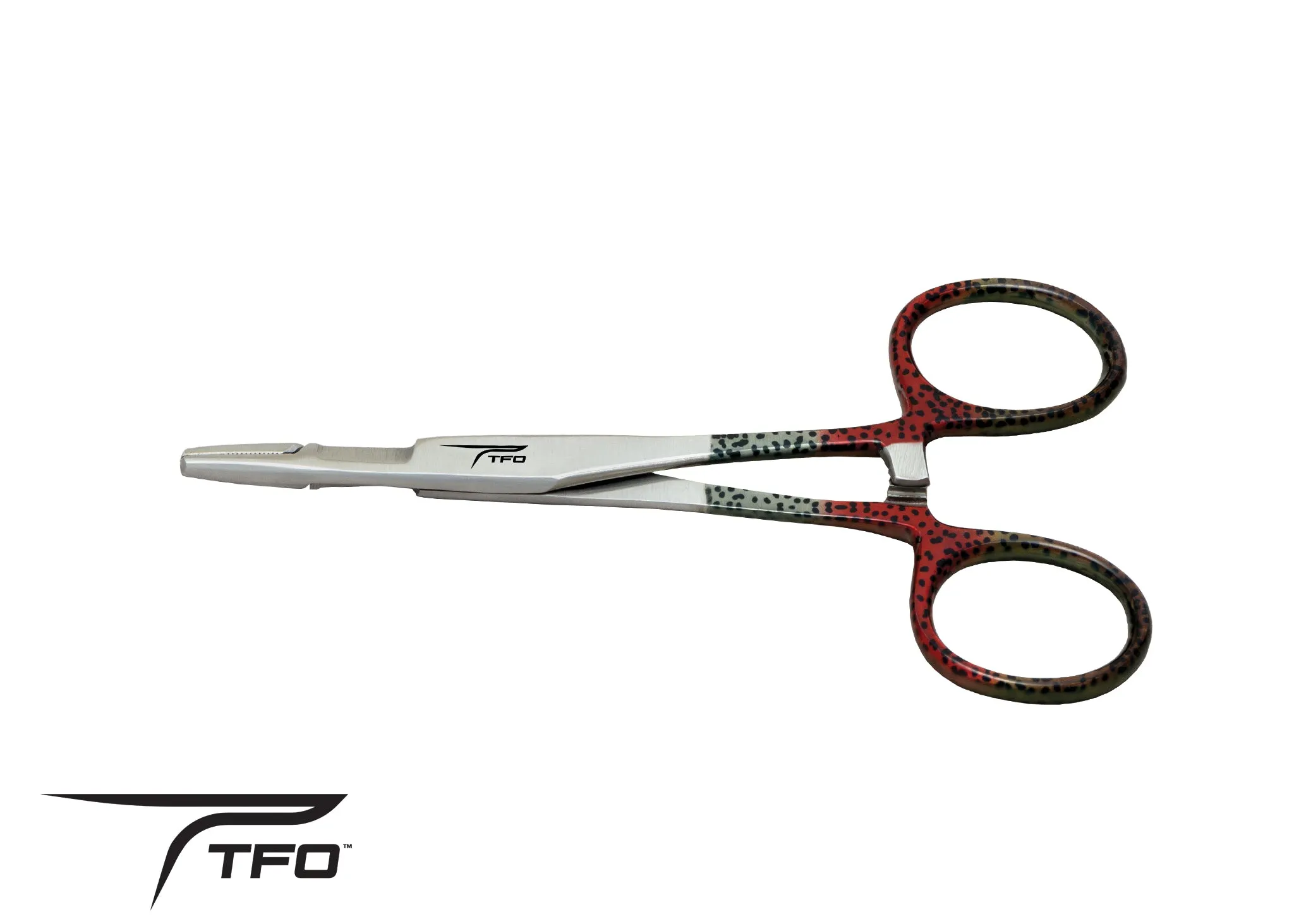 TFO Scissor Clamp Fish Print Handles