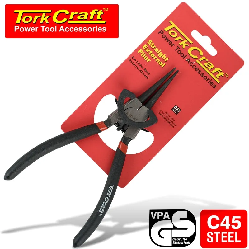 TORK CRAFT PLIER CIRCLIP STRAIGHT EXTERNAL 170MM TC583170