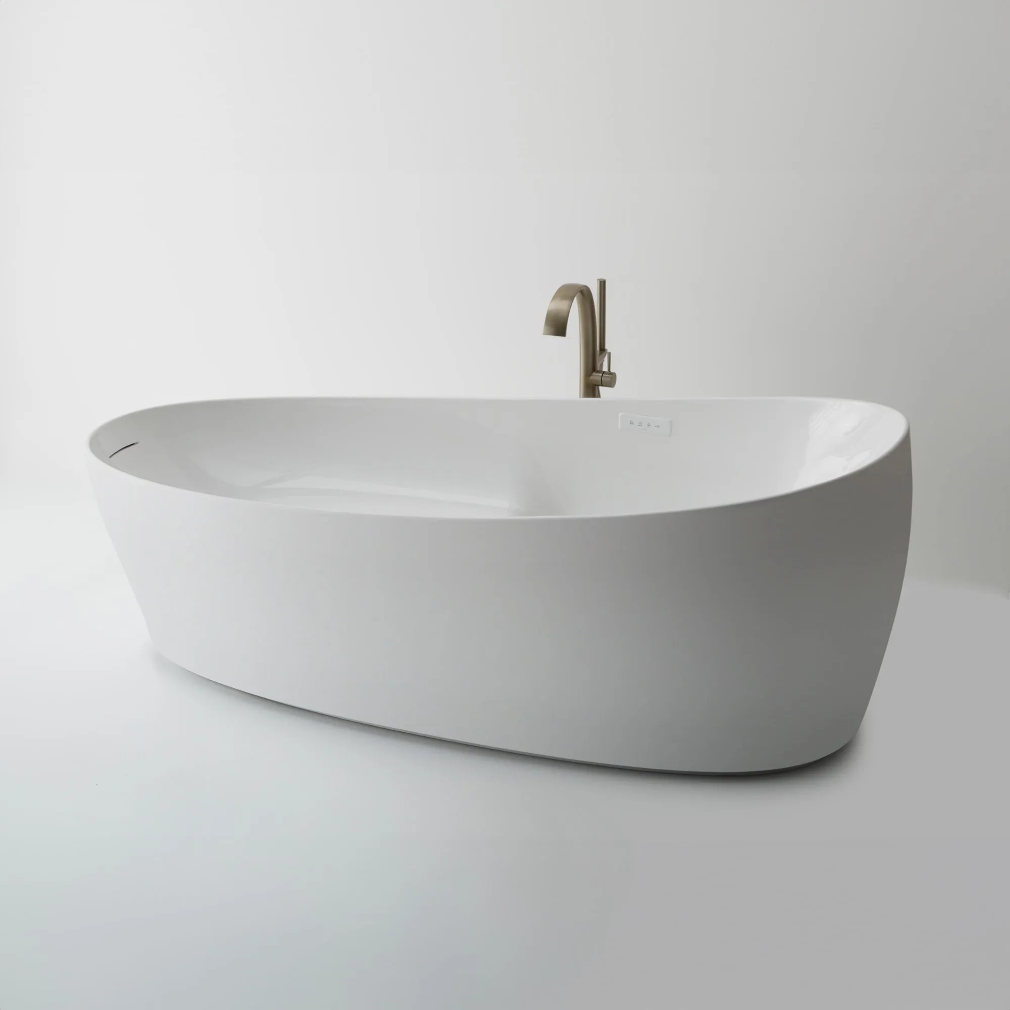 TOTO PJYD2200PWEU#GW Flotation Bathtub with ZERO DIMENSION and Hydrohands, Gloss White