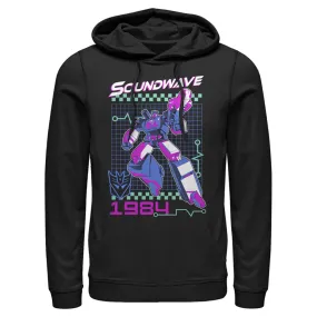 Transformers Soundwave Retro Men's Hooded Fleece Sweatshirt