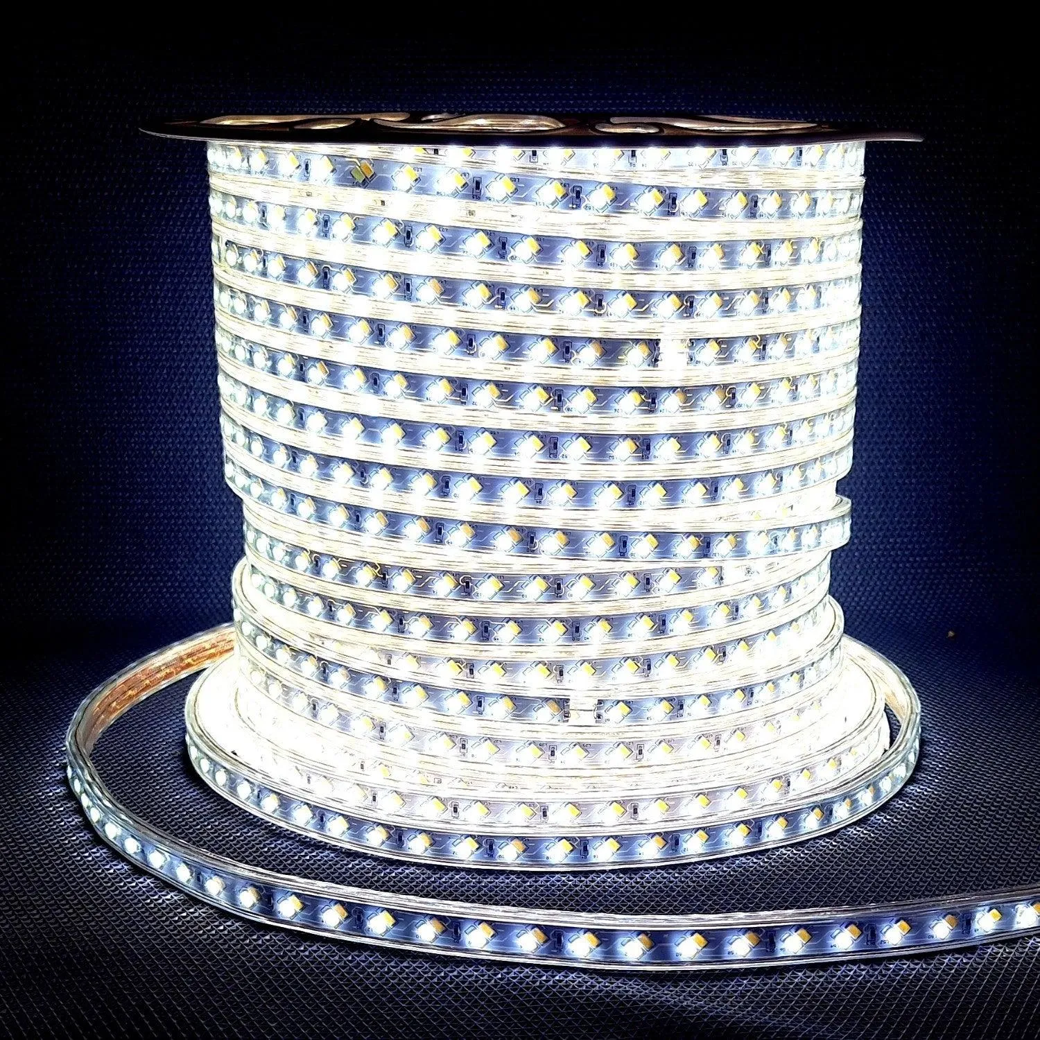 Tricolour LED Strip Light 220V 240V 5730 Warm White, Natural White, Cool White IP65 120LED/m Kit