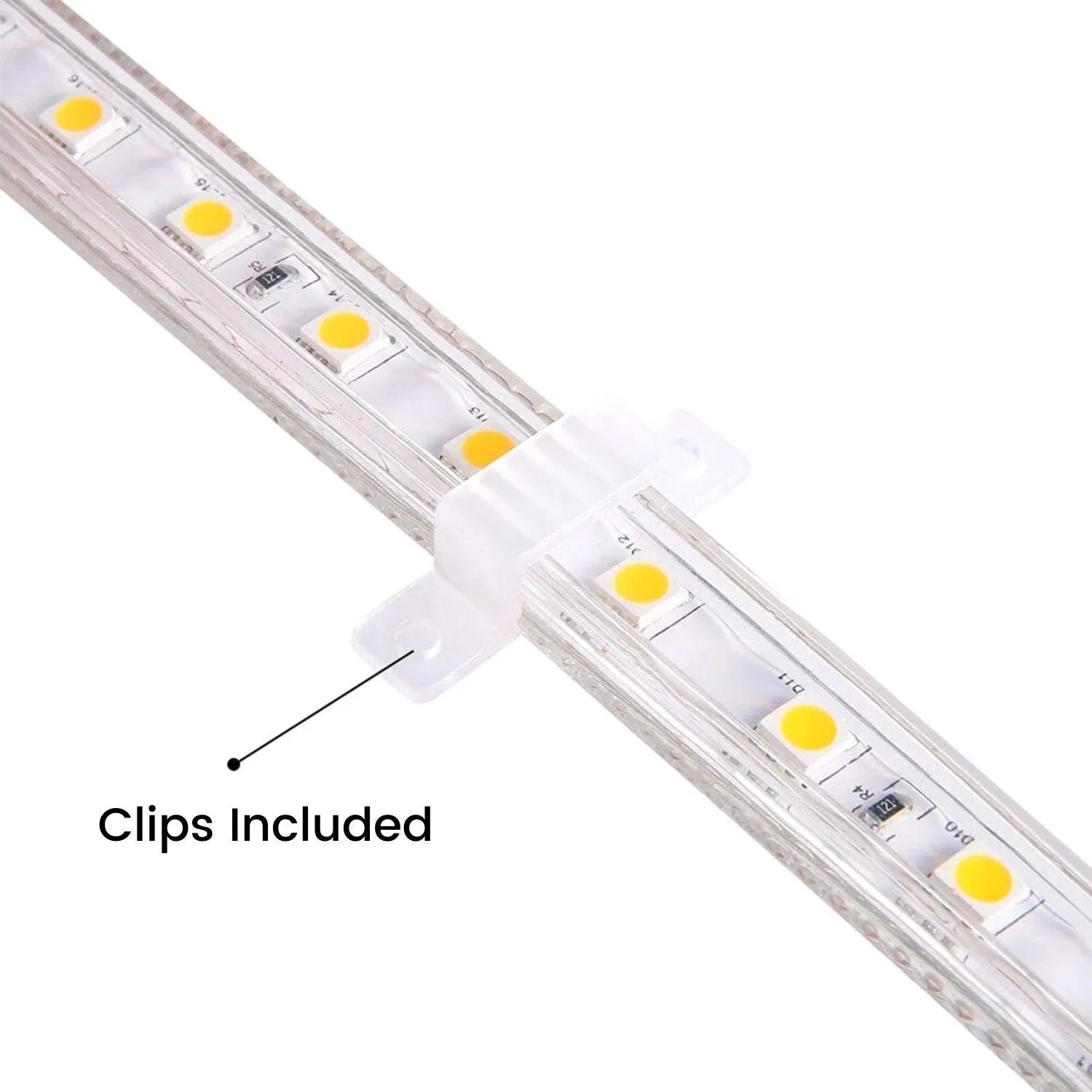 Tricolour LED Strip Light 220V 240V 5730 Warm White, Natural White, Cool White IP65 120LED/m Kit