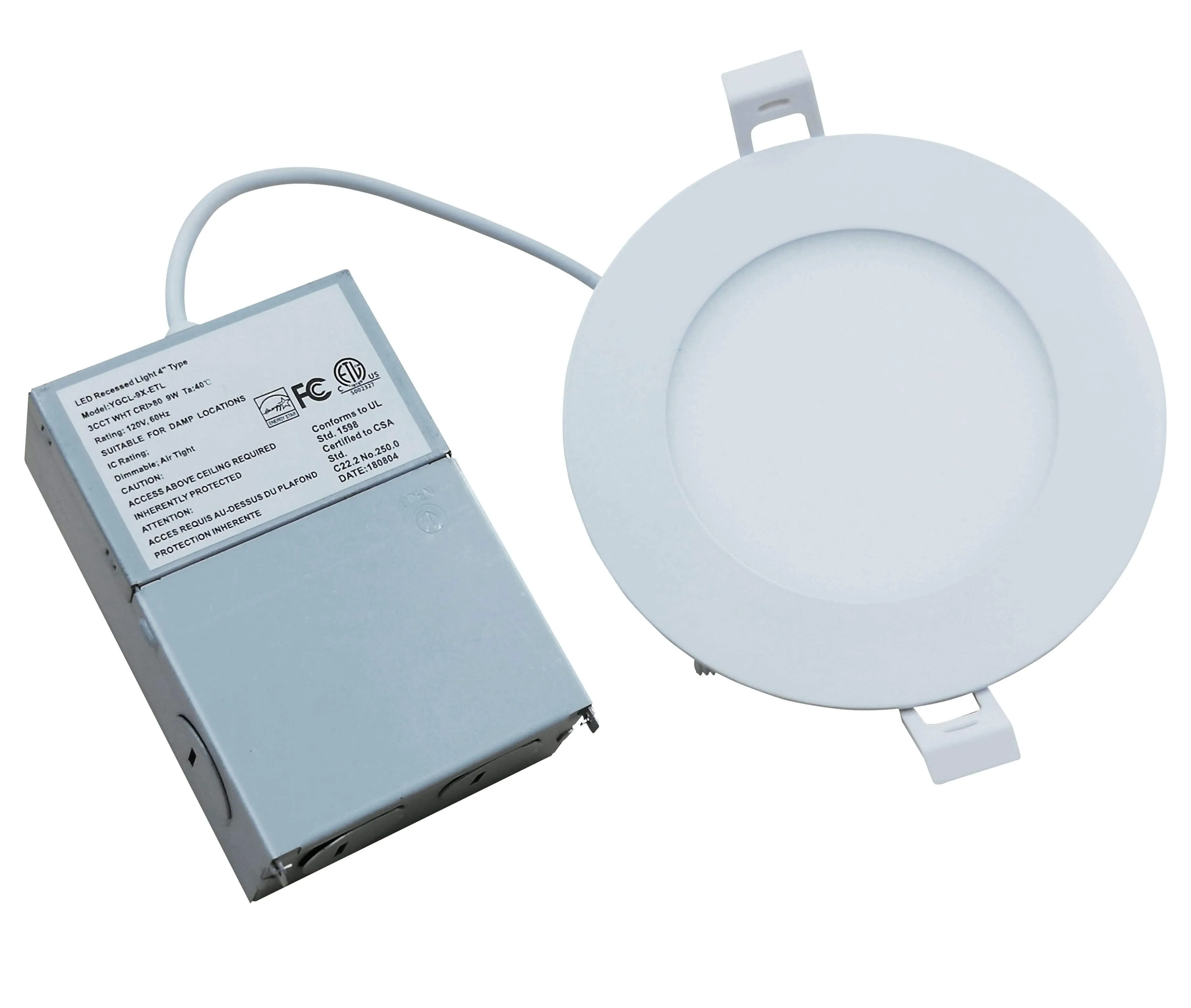 Ultra Thin ROUND 3in 6w 5CCT SWITCHABLE (2700K/3000K/3500K/4000K/5000K) Dimmable