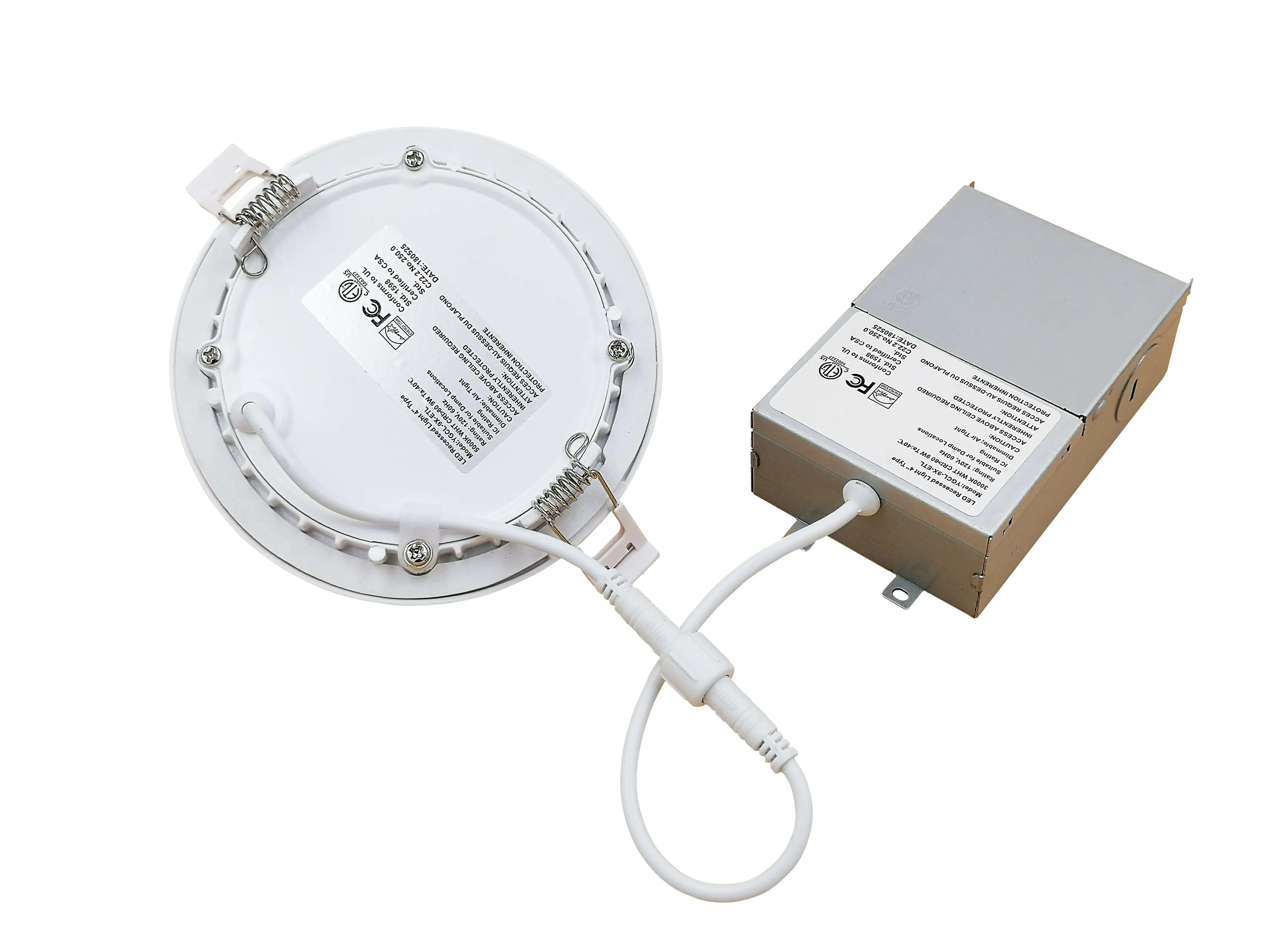 Ultra Thin ROUND 3in 6w 5CCT SWITCHABLE (2700K/3000K/3500K/4000K/5000K) Dimmable