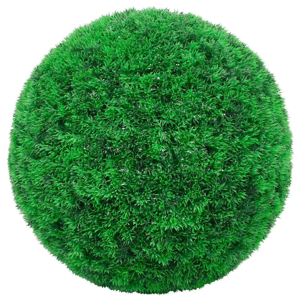 vidaXL Artificial Boxwood Balls with LED Lights 2 pcs Green 45 cm