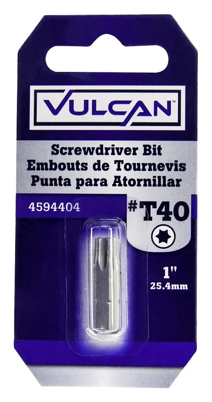 Vulcan 307831OR Screwdriver Bit, Hex Shank, S2 Chrome Molybdenum Steel :CD: QUANTITY: 1