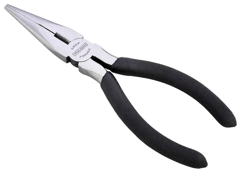 Vulcan PC920-33 Plier, 6-1/2 in OAL, 1.2 mm Cutting Capacity, 4 cm Jaw Opening, Black Handle, Matte-Grip Handle :EA: QUANTITY: 40