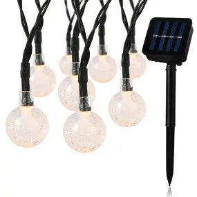 Waterproof Globe 8 Modes LED Solar String Lights