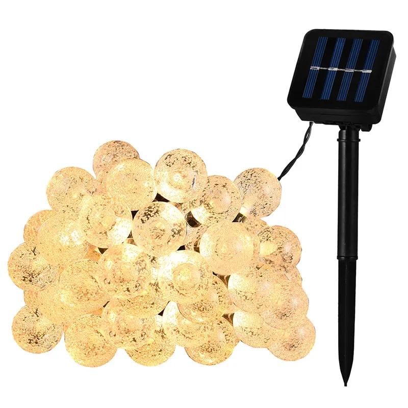 Waterproof Globe 8 Modes LED Solar String Lights