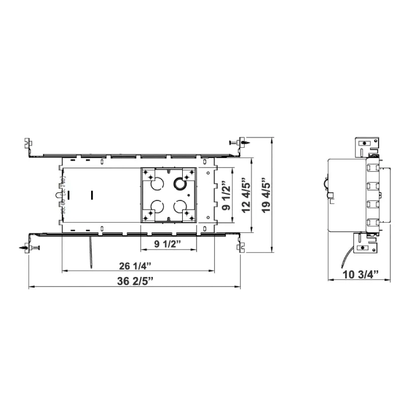 Westgate ICF4SJBP 4" Fire-Rated Junction Box Housing For LED Surface Mount Down Lights & J-Box Recessed Lights - 6PACK