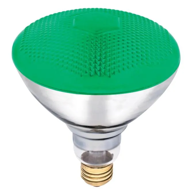 Westinghouse 0441300 100 Watt Incandescent BR38 Reflector Flood - Green - E26-Medium Base - 120 Volt - Box