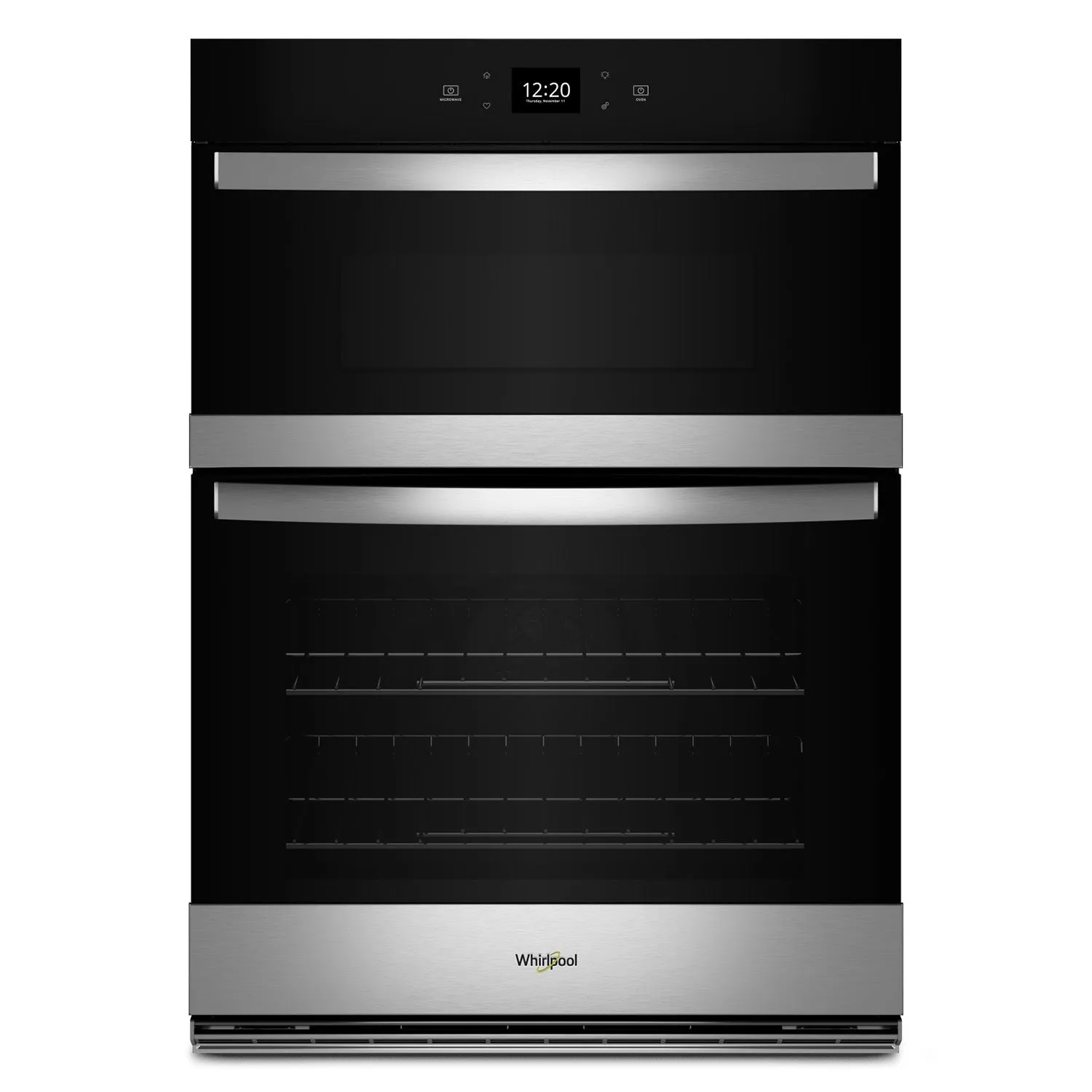 Whirlpool Fingerprint Resistant Stainless Steel Combo Wall Oven (5.70 Cu Ft) - WOEC5027LZ