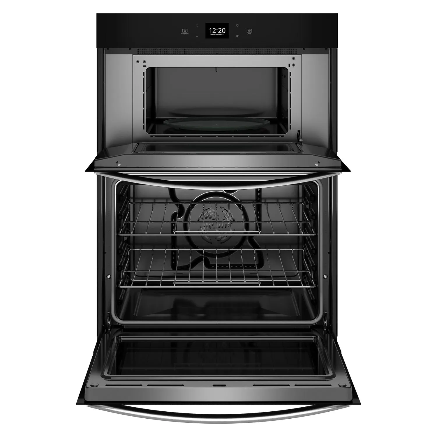 Whirlpool Fingerprint Resistant Stainless Steel Combo Wall Oven (5.70 Cu Ft) - WOEC5027LZ