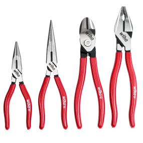 Wiha 34681 4 Piece Classic Grip Pliers and Cutters Tray Set