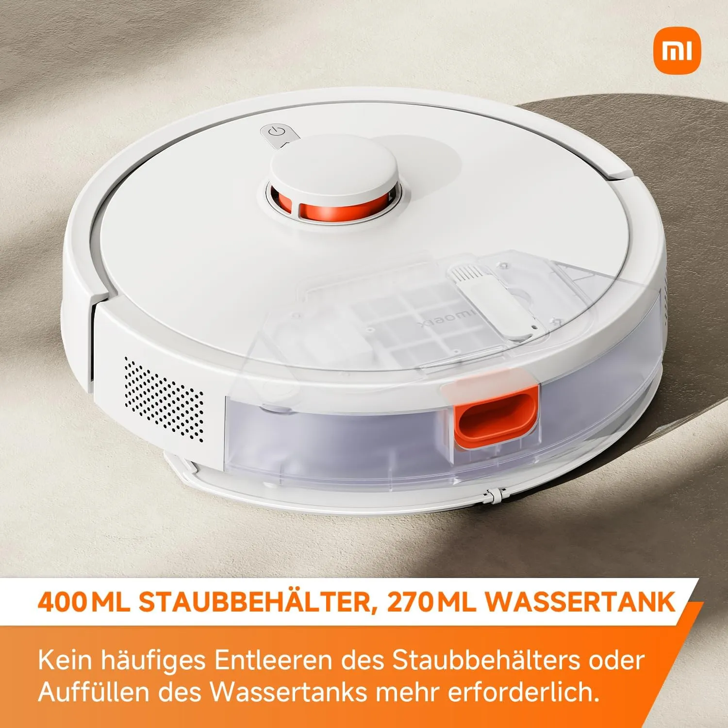 Xiaomi Robot Vacuum S20 White, 2000 Watts, 3 Functions, 6000 Pa