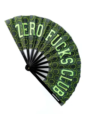 Zero Fucks Club | Luinluland Collab |Statement Hand Fan